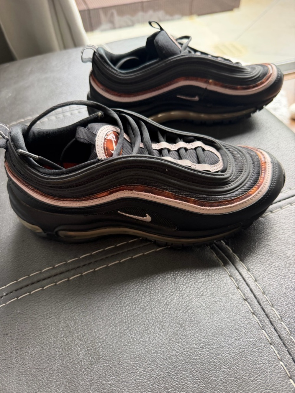 Nike Black Athletic Sneakers with White Swoosh